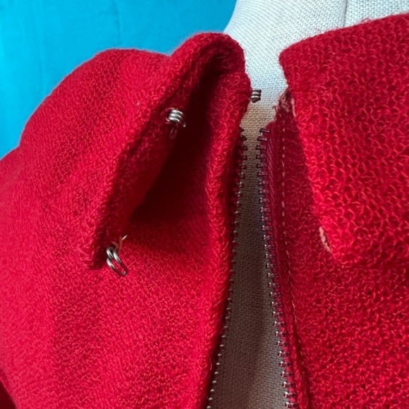 VINTAGE Bernard’s Spokane Red Dress - Picture 4 of 6